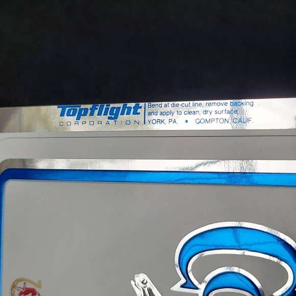 Vintage Colt 45 Malt Liquor Sticker Sign Die cut Metallic Stick On decal 6" x 5" - Picture 5 of 5